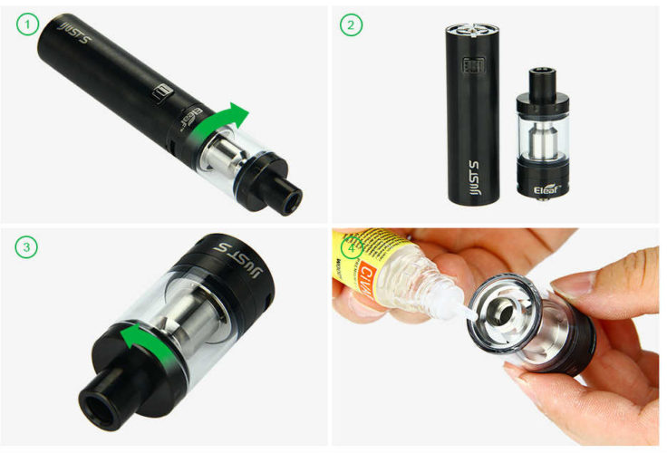 Kak zapravit elektronnuyu sigaretu eleaf