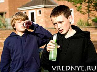 детский алкоголизм