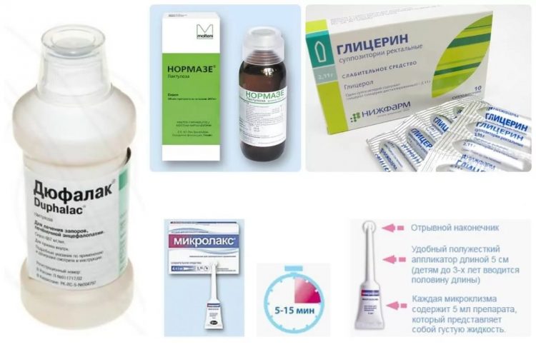 Медикаментозные средства от запора