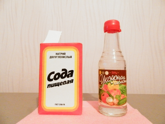 Шипучка из соды и уксуса