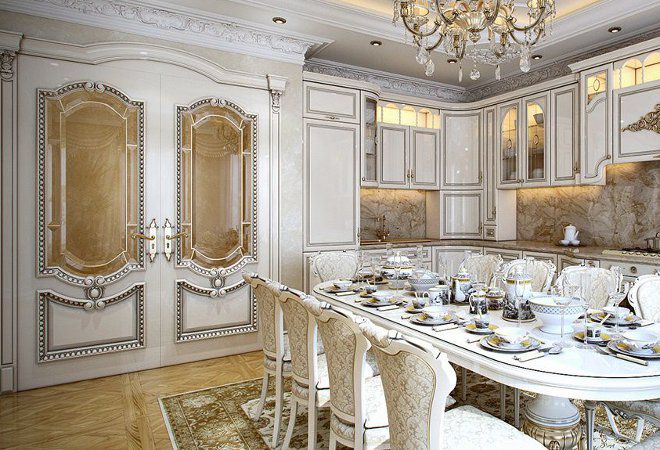 Двери в стиле барокко в интерьере