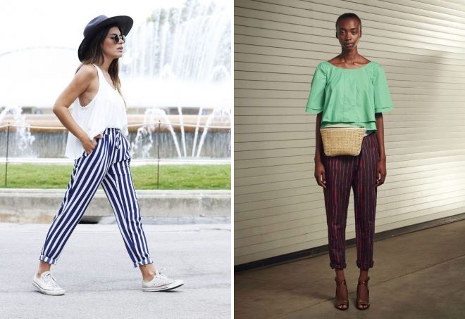 брюки бананы в полоску брюки бананы в полоску