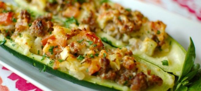 цукини фаршированные мясным фаршем в духовке цукини фаршированные мясным фаршем в духовке