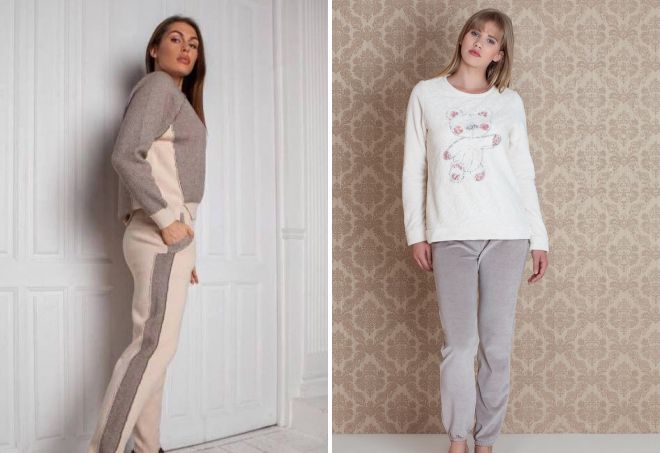 домашний костюм из кашемира домашний костюм из кашемира