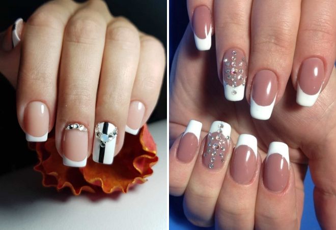 новогодний френч со стразами новогодний френч со стразами