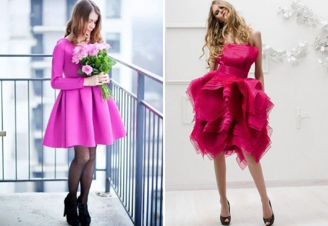 платье цвета фуксии платье цвета фуксии