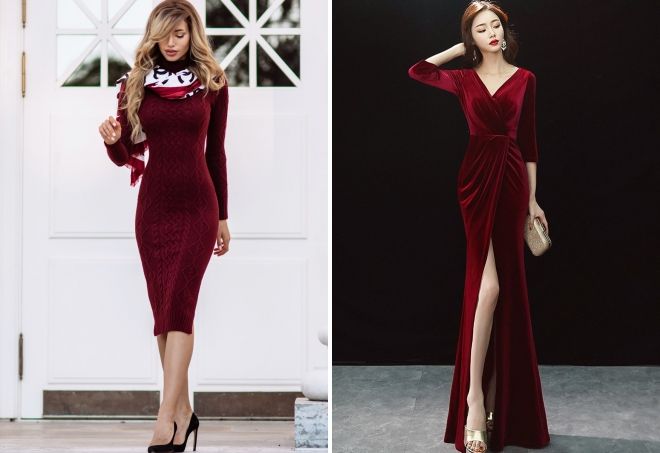 платье винного цвета платье винного цвета