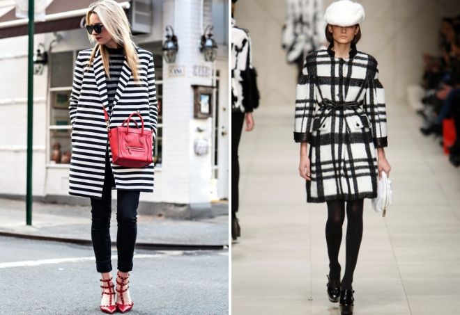 с чем носить черно-белое пальто с чем носить черно-белое пальто