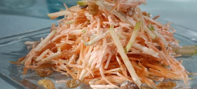 салат из яблок салат из яблок