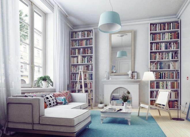 Шторы в гостиную в скандинавском стиле Шторы в гостиную в скандинавском стиле