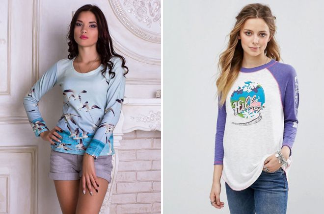 женский лонгслив с принтом женский лонгслив с принтом