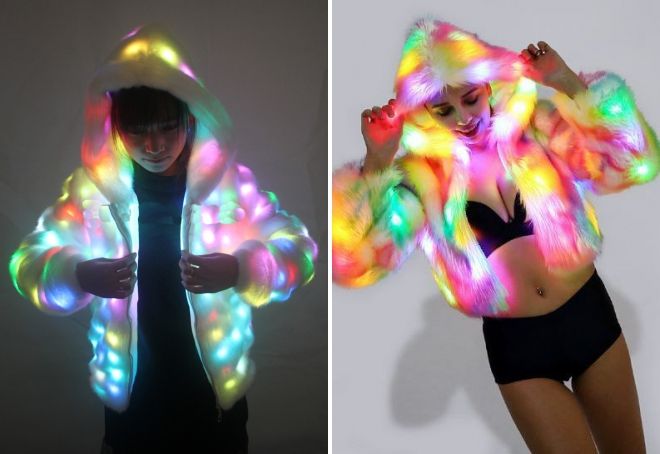 модная светящаяся куртка модная светящаяся куртка