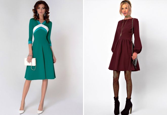 расклешенные деловые платья расклешенные деловые платья