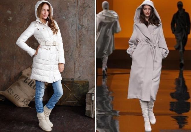 с чем носить белое пальто с капюшоном с чем носить белое пальто с капюшоном