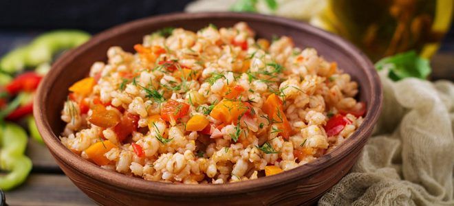 вкусная перловая каша с овощами вкусная перловая каша с овощами