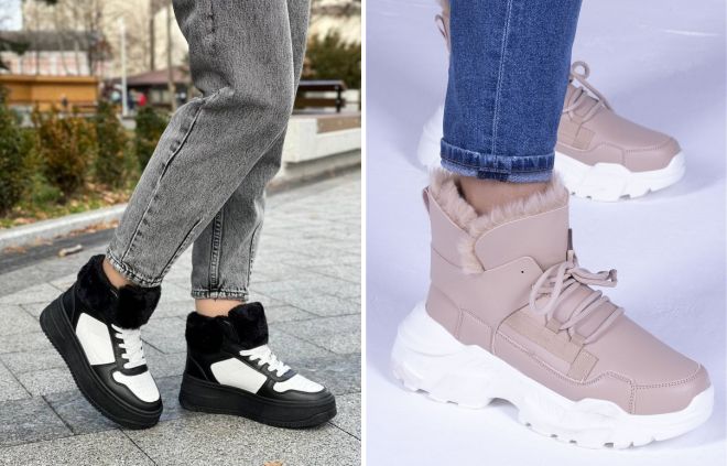 женские зимние высокие кроссовки женские зимние высокие кроссовки