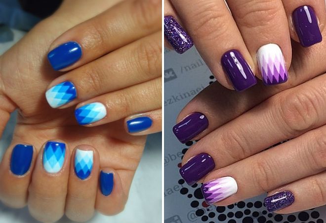 геометрический градиент маникюр геометрический градиент маникюр