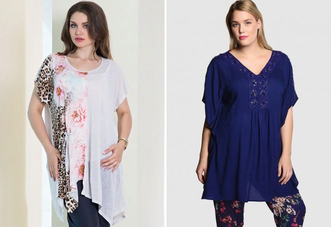 модные туники для полных модные туники для полных