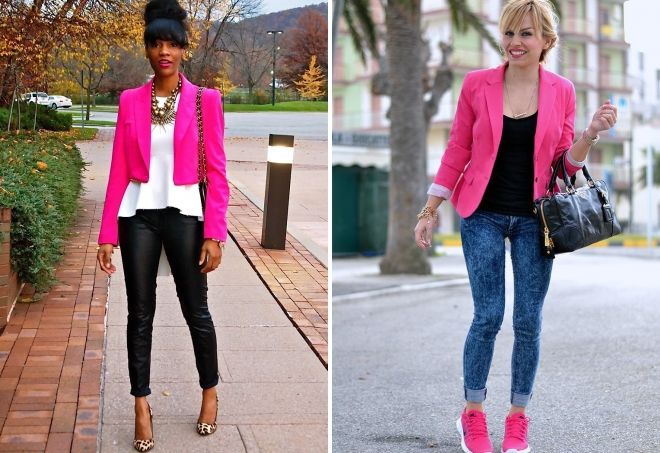 пиджак цвета фуксии пиджак цвета фуксии