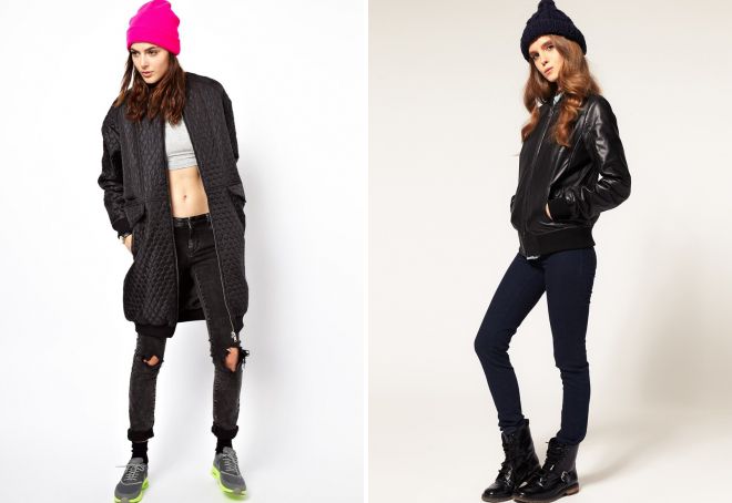 с чем носить зимний бомбер с чем носить зимний бомбер