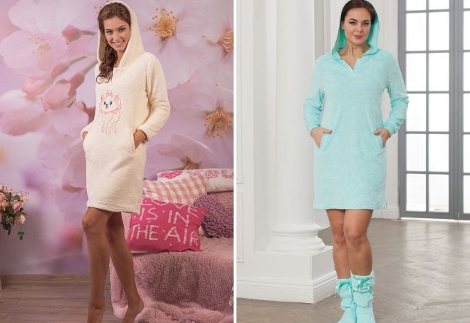 домашнее платье с капюшоном домашнее платье с капюшоном