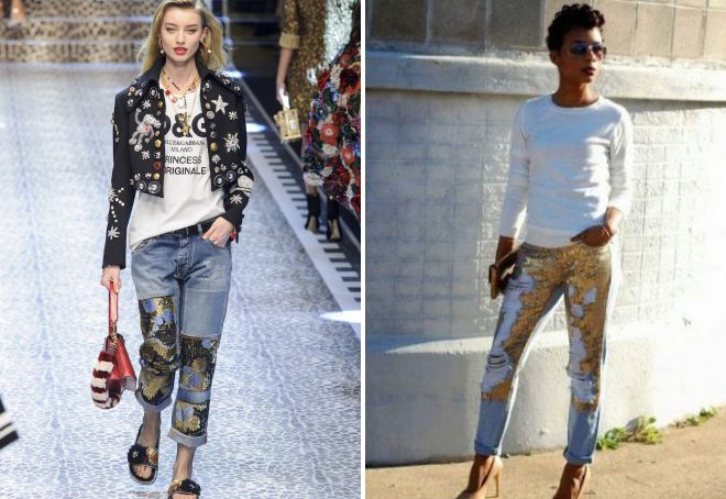 джинсы с кружевом образ джинсы с кружевом образ