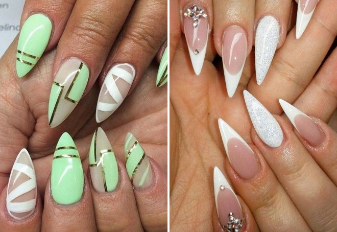 летний маникюр на острые ногти летний маникюр на острые ногти
