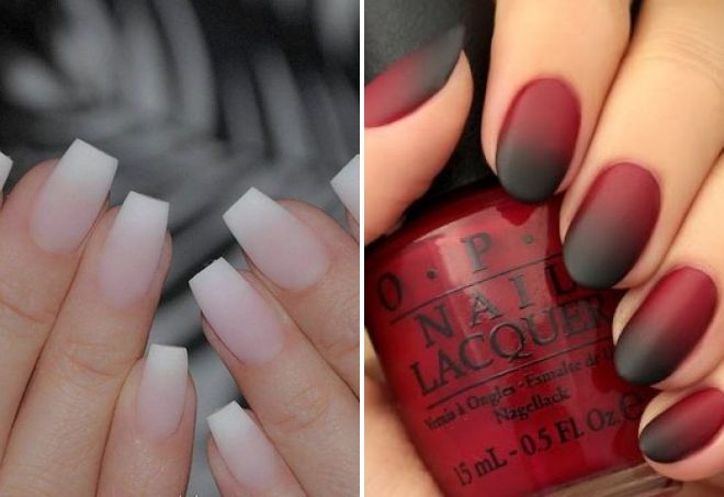 матовый маникюр градиент матовый маникюр градиент