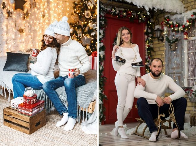 новогодняя фотосессия пары новогодняя фотосессия пары