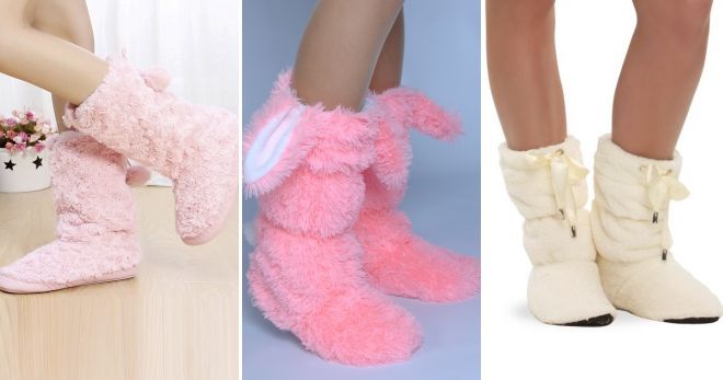 Пушистые тапочки угги Пушистые тапочки угги