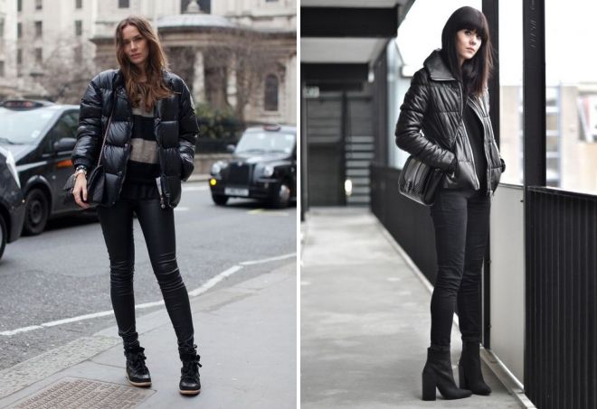 с чем носить короткий пуховик с чем носить короткий пуховик