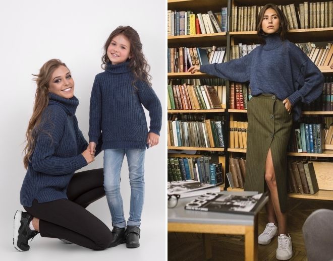 свитер цвета индиго свитер цвета индиго