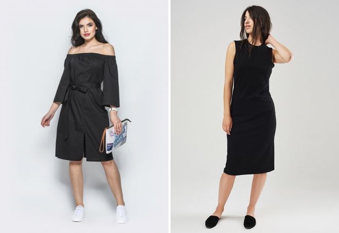 черное хлопковое платье черное хлопковое платье