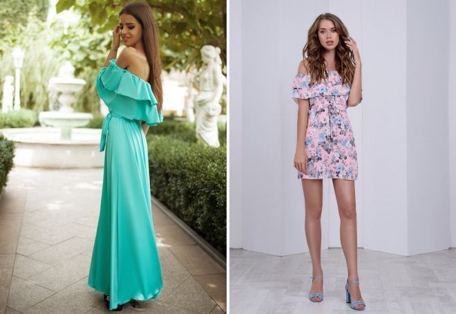 Летнее платье с воланами Летнее платье с воланами