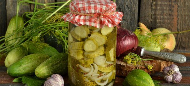 салат на зиму из соленых огурцов салат на зиму из соленых огурцов