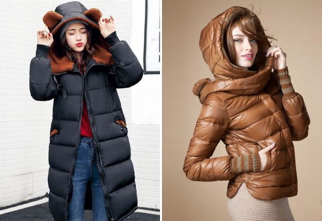 стильные пуховики с капюшоном стильные пуховики с капюшоном