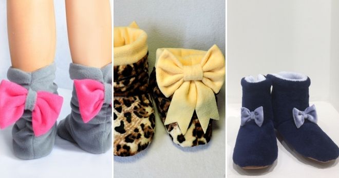Тапочки угги с бантиком Тапочки угги с бантиком