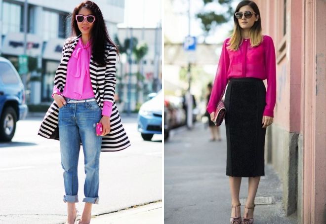 блузка цвета фуксии блузка цвета фуксии