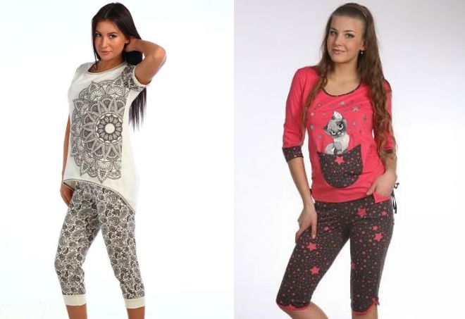 домашний костюм с бриджами домашний костюм с бриджами