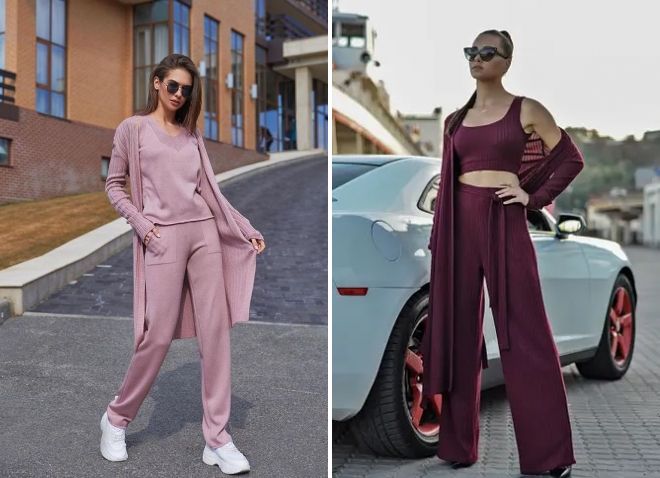 костюм тройка с кардиганом костюм тройка с кардиганом