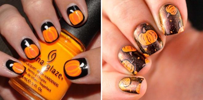красивый маникюр на хэллоуин красивый маникюр на хэллоуин