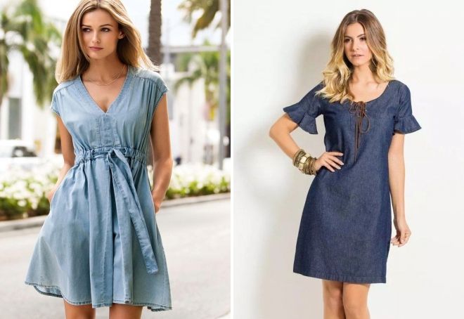Летние джинсовые платья Летние джинсовые платья