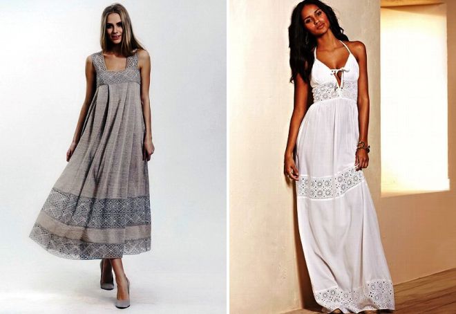 летние сарафаны с кружевом летние сарафаны с кружевом
