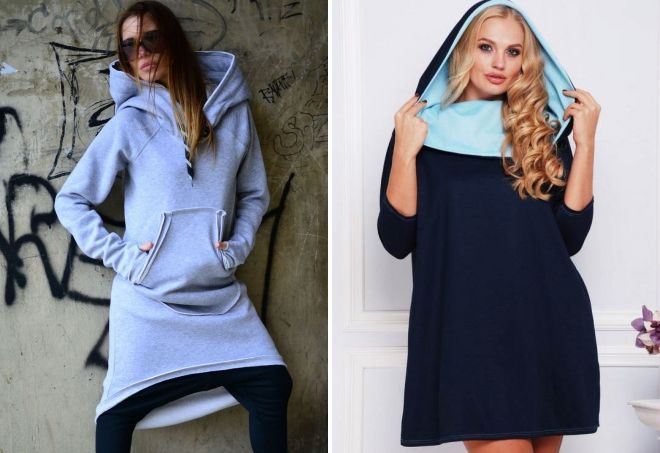 платье с большим капюшоном платье с большим капюшоном