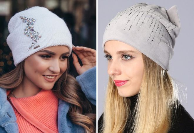 шапка бини с узором шапка бини с узором