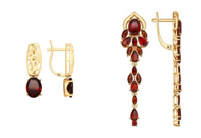 украшения соколов с гранатом украшения соколов с гранатом