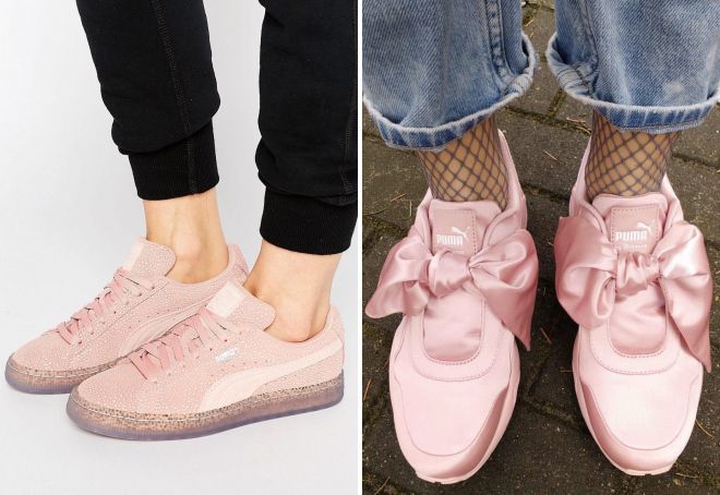 розовые кроссовки Пума розовые кроссовки Пума