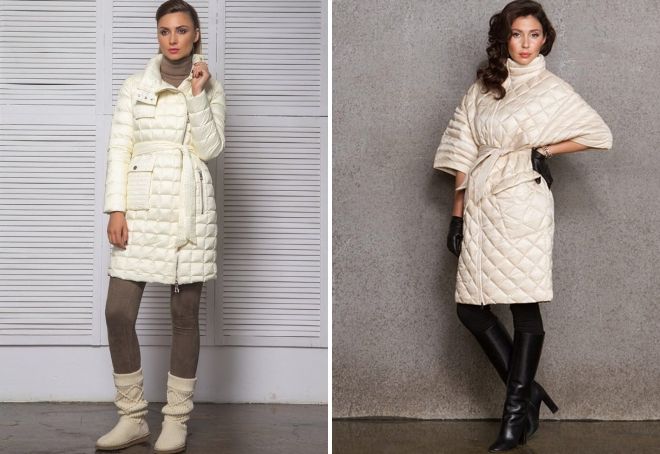 с чем носить белое стеганое пальто с чем носить белое стеганое пальто