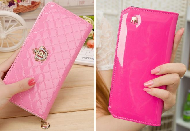 кожаный лакированный кошелек кожаный лакированный кошелек