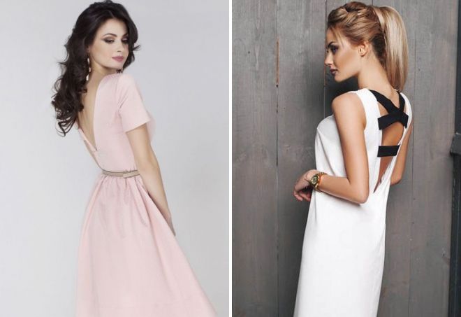 Летнее платье с открытой спиной Летнее платье с открытой спиной